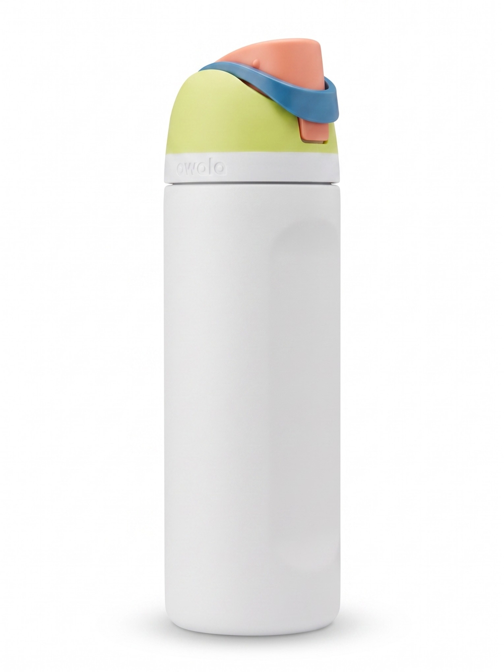 Owala FreeSip 24oz Stainless Steel Water Bottle Multicolor Lid Straw White Lime